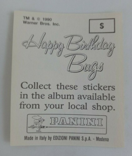 1990 Panini Happy Birthday Bugs (Pick Your Sticker) - Picture 335 of 343