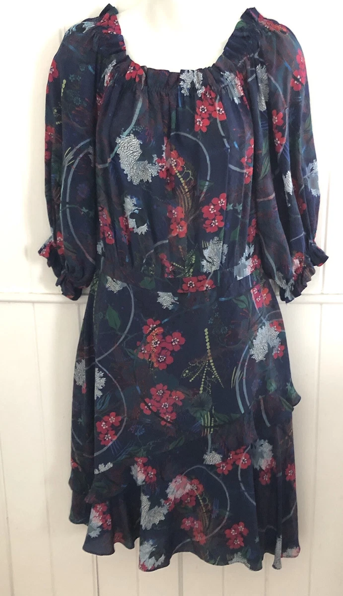 Saloni floral grace clearance dress