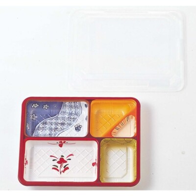 Endo Shoji 50 Set 4 Zimmer Einweg Bunt Japanisch Bento Box NEU