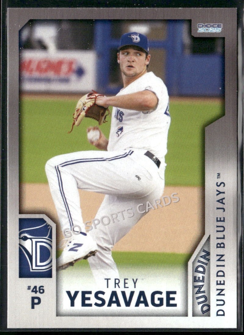 2025 Dunedin Blue Jays Trey Yesavage RC Rookie Blue Jays Minor