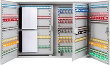400 Position Steel Key Cabinet Organize Secure Key Storage Lock Box W/