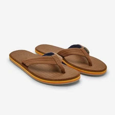 Hari Mari Men's Dunes Boat Safe Waterproof Flip Flops, Tobacco, Size Options