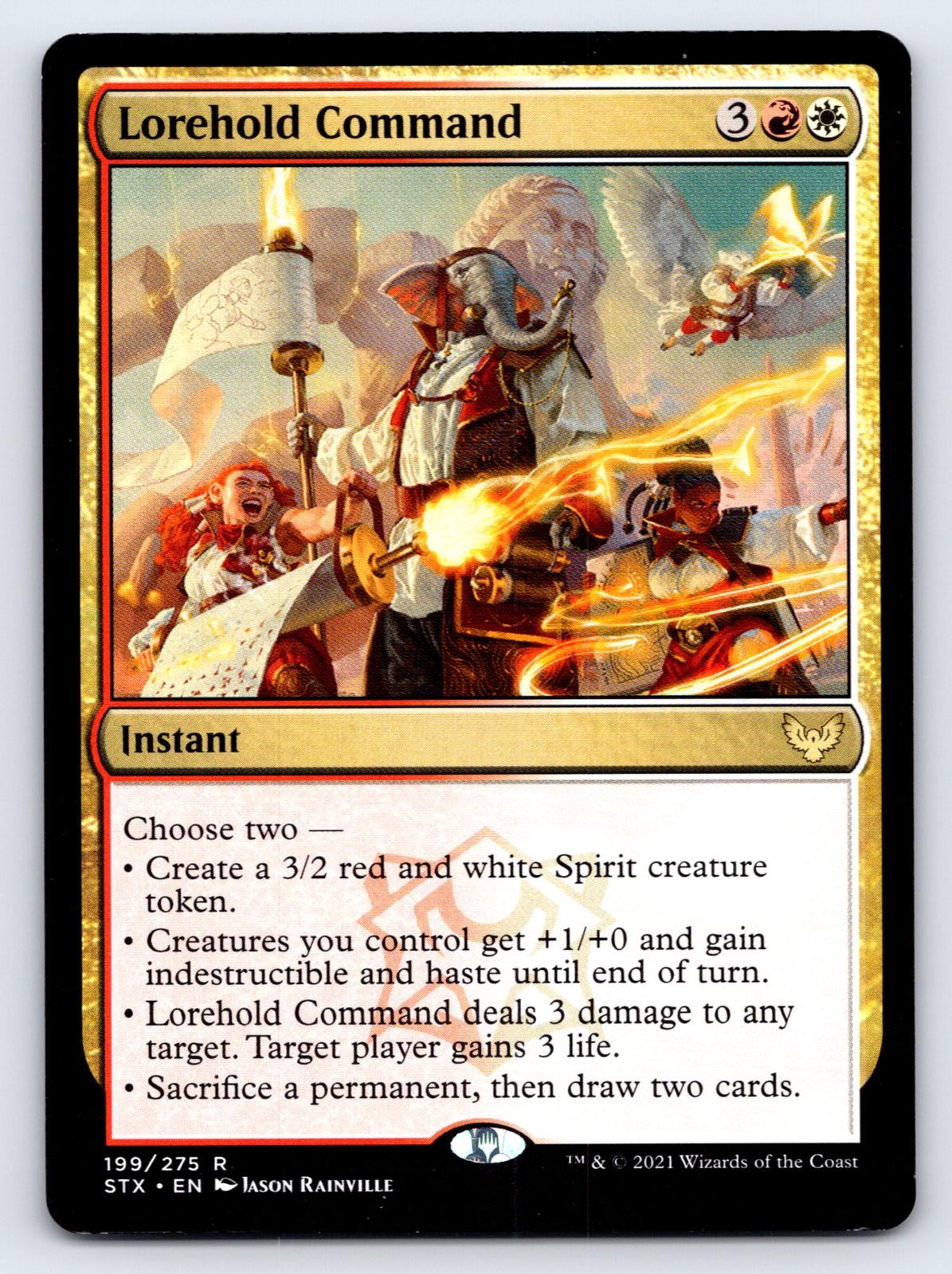 Lorehold Command 199 Rare Strixhaven: School of Mages Magic: The Gathering NM