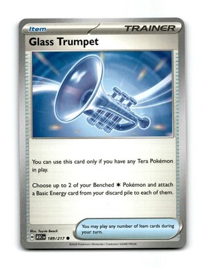 Glass Trumpet 189/217 Common Ascended Heroes Pokemon NM/M ~09137