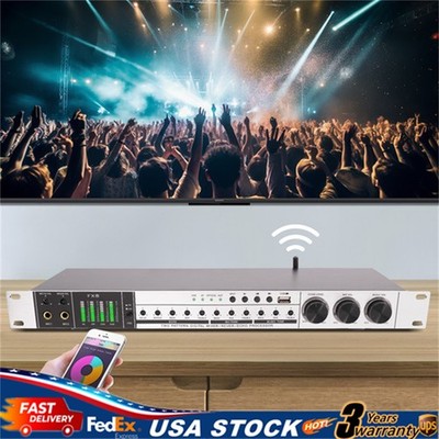 USB Audio Processor Mixer Professional Anti-howling Audio Processor w/ Bluetooth