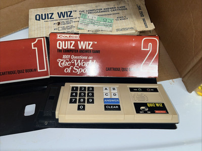 Coleco Quiz Wiz 1001 Questions Vintage Electronic Game - 1980 - Tested & Works!