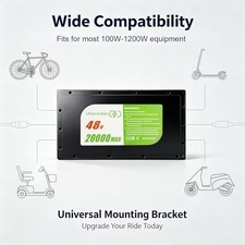 48V 20Ah Motorcycle Battery with 30A BMS, for 200W-1200W Outdoor Projects