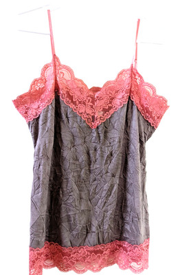 Vol.1 Petite Sz PXL Women's Crinkle Cami Babydoll Tank Top Y2K 90's Fairy Grunge