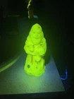 Fenton Burmese glass Old World Santa figurine Signed Bill Fenton C Smith
