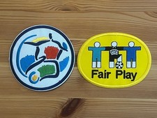 Set Of UEFA Euro 1996 Fair Play Embroidered Player Size Iron On Patch Badge