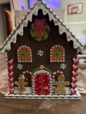 Calendrier maison de l'avent en bois pain d'épices neuf