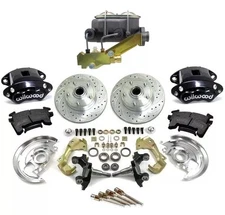 1964-72 A body Black Wilwood Power Brake Conversion Kit MANUAL master disc drum