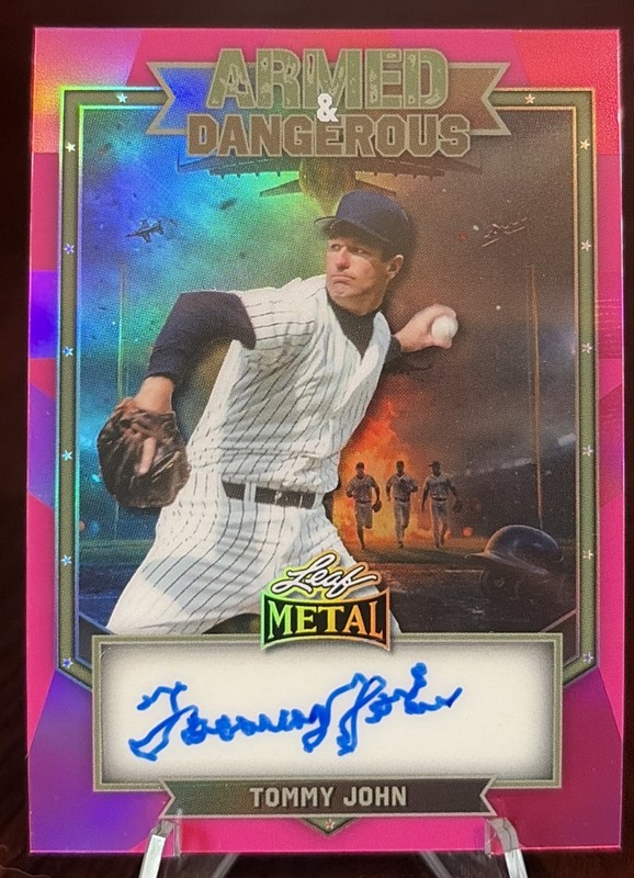 2026 Leaf Metal Tommy John Armed & Dangerous Auto 1/1 Los Angeles Dodgers