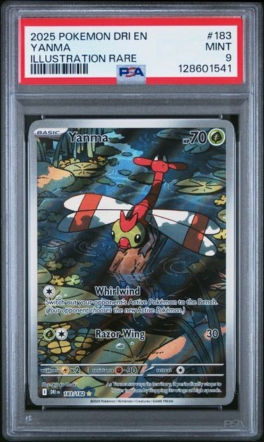 Pokemon - Yanma 183/182 - Illustration Rare - Destined Rivals Series - PSA 9