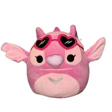 Squishmallows LILO  STITCH Angel Valentine's Day Pink Plush Hearts Small VGUC