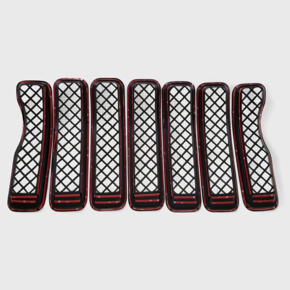 Chrome Delete Black Front Grille Overlay for 2018-2023 Jeep Wrangler - Image 4 of 4