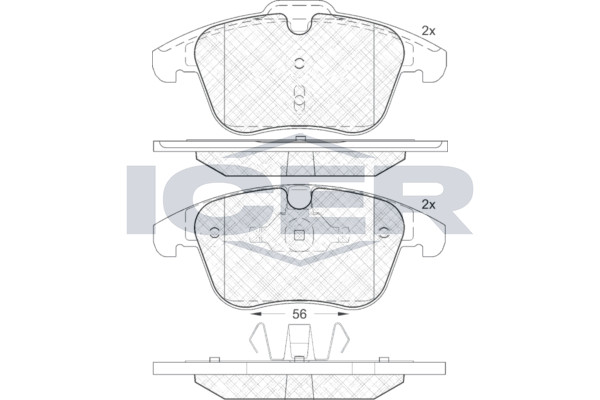 Bremsbelagsatz Vorne Ate-System FüR Ford Galaxy II WA6 MK VAN Ab 06-> 8660000753-image