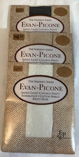 VTG Evan-Picone Panty Hose Satiny Light Control Sandalfoot Cotton Shield 3 PR S