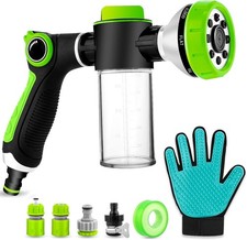 Upgraded Dog Wash Hose Attachment, 8-in-1 Sprayer Mode Garden Hose Nozzle wit...