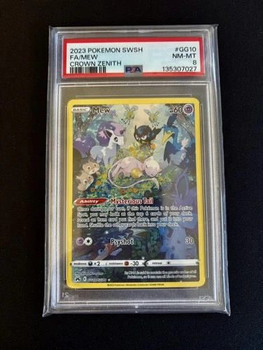 2023 Pokemon Mew #GG10/GG70 Crown Zenith PSA 8