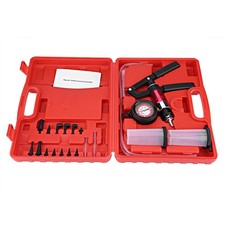 Auto Hnad Held Vacuum Pump Pressure Tester Kit Brake Bleeder Test Tool Set With