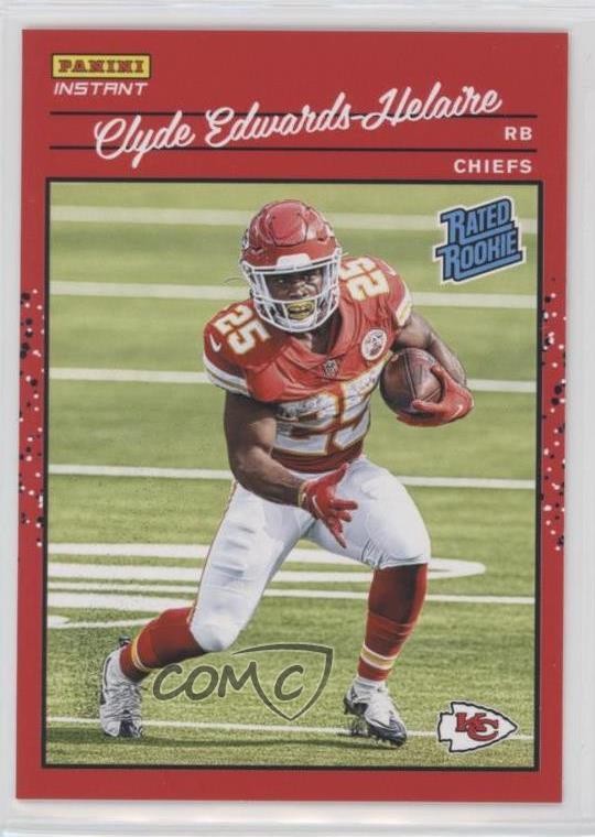 2020 Panini Instant NFL 1990 Rated Rookie /2044 Clyde Edwards-Helaire RC 2o7