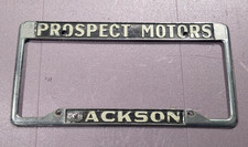 Vintage Metal Prospect Motors Jackson Dealers...
