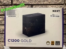 NZXT C1200 ATX 3.0 PSU 1200W Gold, PCIe 5.0, 12VHPWR, Silent Fan, Modular