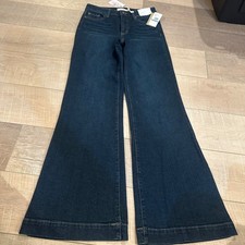 JESSICA SIMPSON WIDE LEG TROUSER JEANS LIVED IN VINTAGE NEW SIZE 25