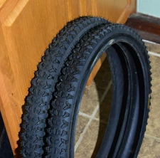 NEW Vintage Matching Set Bell Cheng Shin Flat blocker 20 x 1.75 BMX Knobby Tires