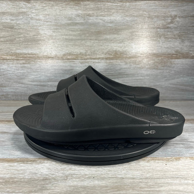 Oofos Ooahh Size 10 Black Slide Sandals Men Recovery Comfort Men main image 3