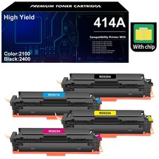 4PK Toner for HP 414A W2020A Laserjet Pro MFP M479fdw M454dn M454dw with Chip