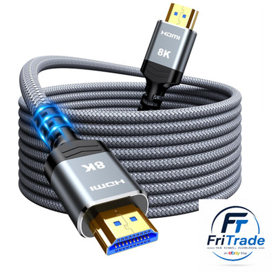 8K HDMI Kabel 12 Meter 48Gbps Ultra Highspeed eARC HDR10 DTS