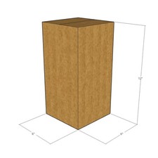 125 6x6x12 Kraft Brown Corrugated Shipping Boxes 32 ECT Single-Wall New