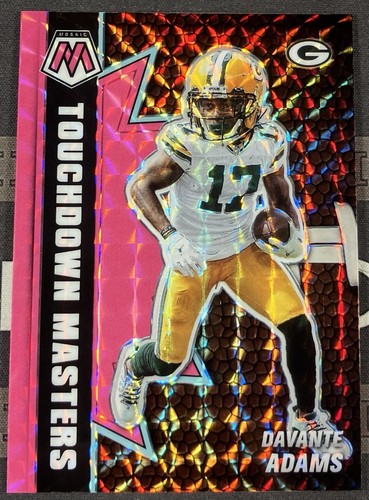2021 Mosaic Davante Adams Touchdown Masters Pink Fluorescent /10