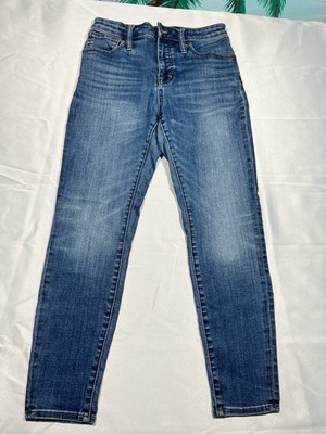 Madewell Women s Stovepipe Jeans Size 28P High Rise Blue NWT
