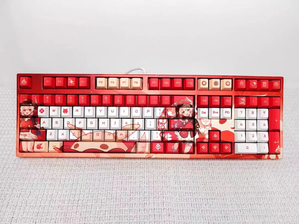 Genshin Impact Klee Mechanical Keyboard Customized USB 108keys Keyboard Gift - Image 2 of 2