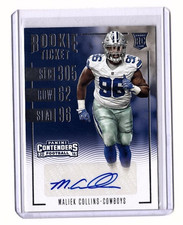 Maliek Collins RC 2016 Panini Contenders Rookie Ticket #157 Auto