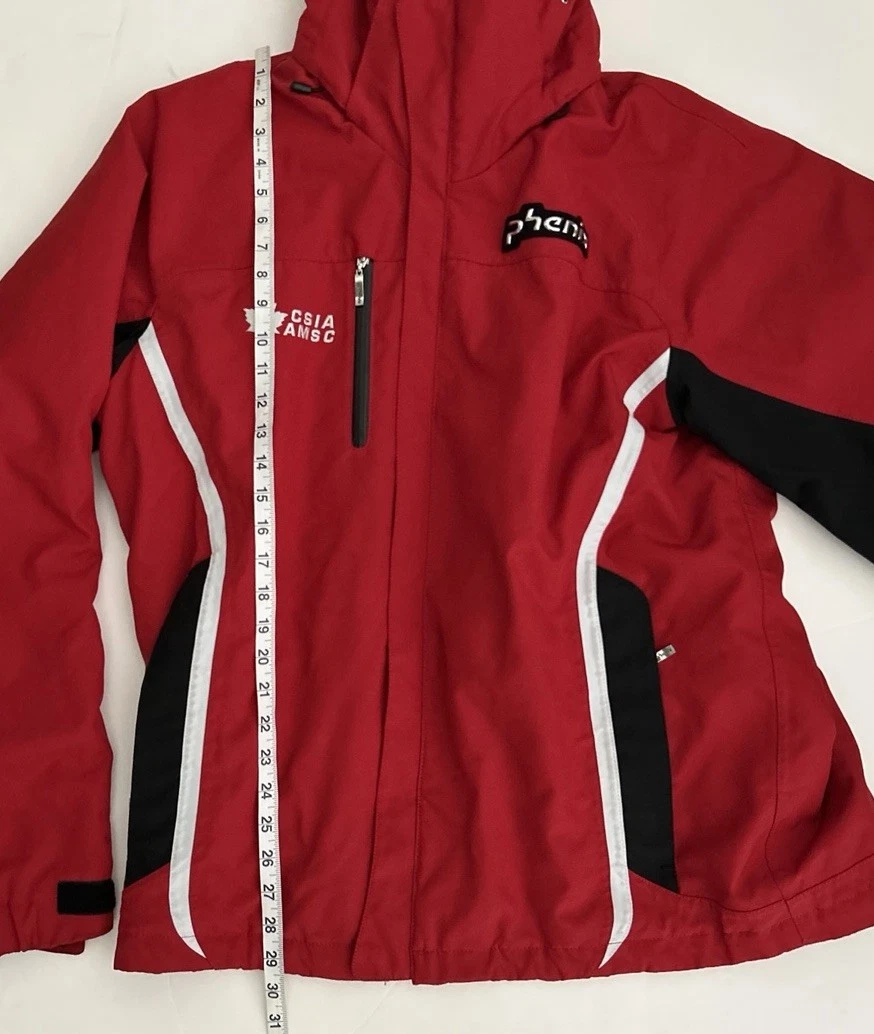 Phenix EX-191 Insulated Ski Jacket Men's XL Red Black CSIA Hooded Snow Coat image 10