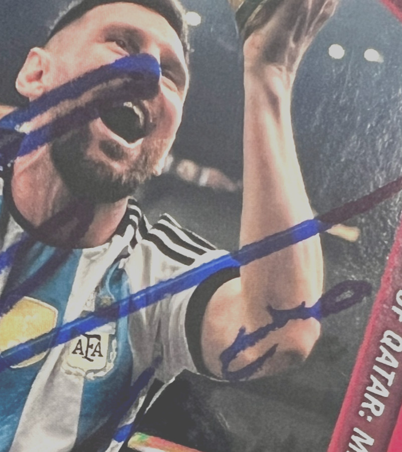 2022 Panini Instant FIFA World Cup Qatar Lionel Messi #118 PSA MINT 9 Auto AUTH view 7