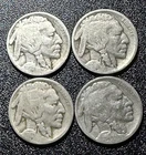 1915 1916 1917 1919 US Buffalo Nickels Set of 4! Lower Grade! Starter Set!