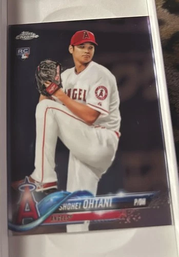 Topps 2018 Chrome Shohei Ohtani Rookie #150 Los Angeles Angels Baseball Card