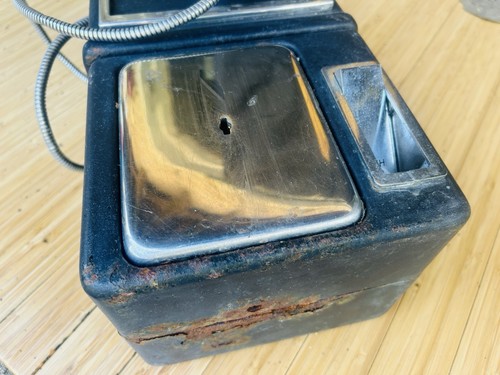 Telefono a pagamento vintage pulsante cabina aperta telefono a pagamento marca non marcato senza tasti - Foto 12 di 18