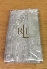 Ralph Lauren Euro Pillow Sham Paisley Suite Pale Green Sage NEW