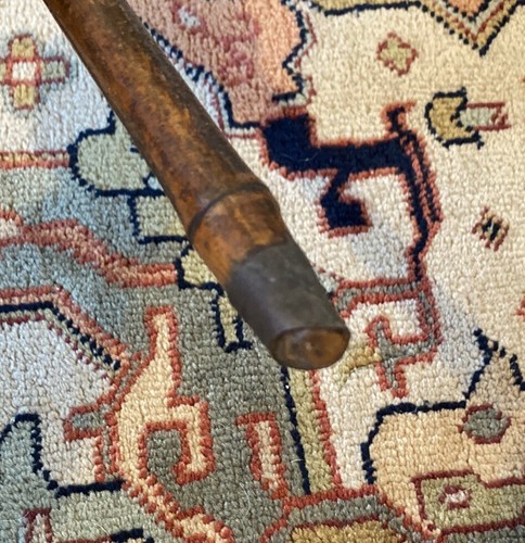 Antique 1916 Jonathan Howell Walking Stick Bamboo Hallmarked Stirling Silver TC - Picture 7 of 8