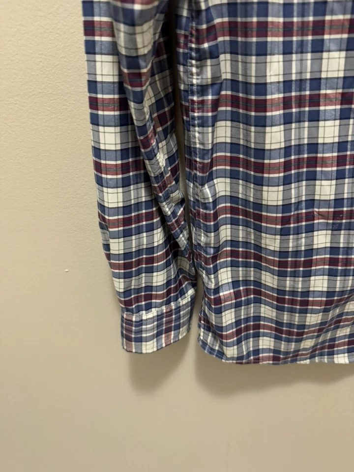 Camisa ballena a cuadros con botones de rendimiento Vineyard Vines para niños talla grande Foto 3 de 4