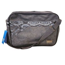 ADIDAS Originals Airliner Snake Print Messenger Bag Crossbody Grey Retro Tech