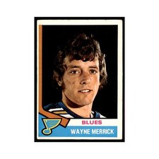 1974 O-Pee-Chee Wayne Merrick RC (Damaged) St. Louis Blues #66