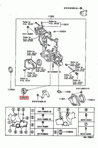 Genuine LandCruiser FZJ80 1FZ 4.5 Petrol Alternator Fan Drive Belt Idler Pulley - Picture 4 of 8