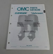 Teilekatalog Johnson Evinrude Außenborder / Outboards 4 Models Stand 5/1988